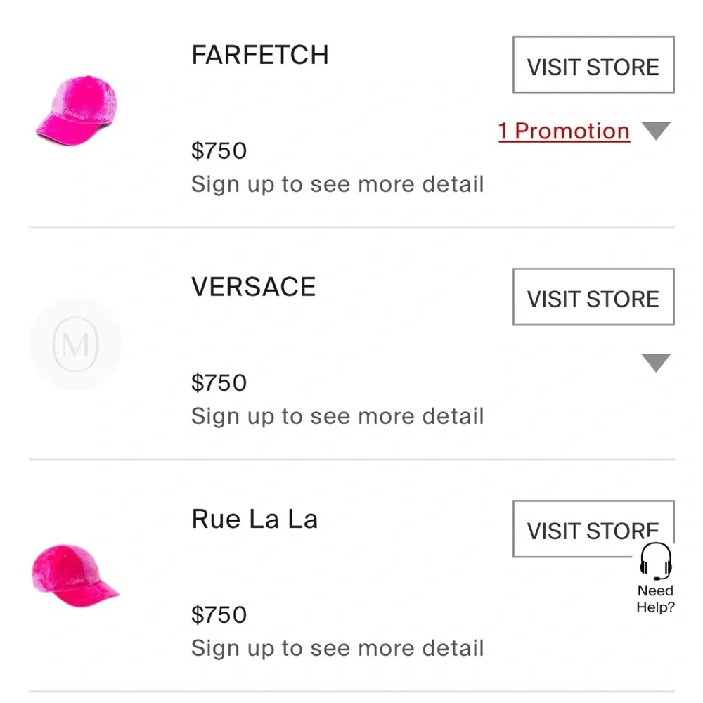 NWT VERY VERSACE VELVET PINK 59 SLIP-ON ADJUSTABLE BASEBALL CAP MADE IN ITALY - Picture 13 of 15